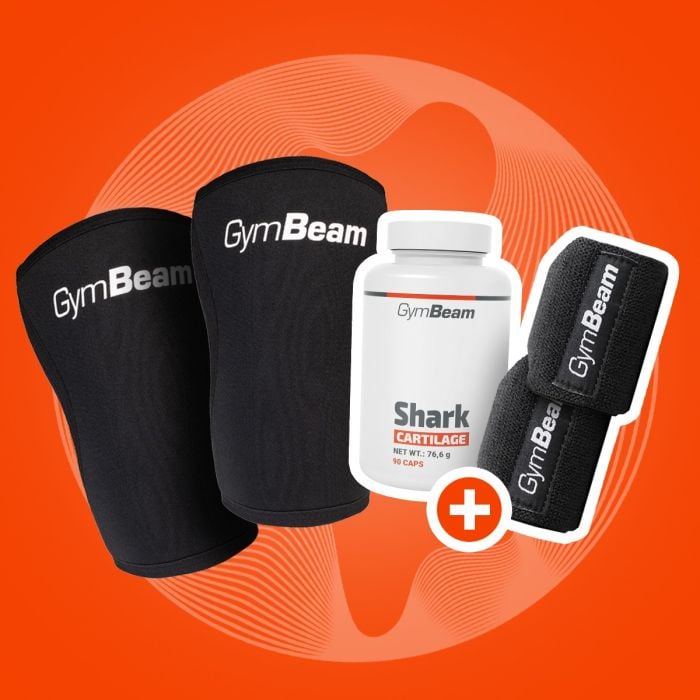 GymBeam Neoprénová bandáž na koleno Conquer  S