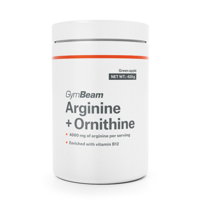 GymBeam Arginine + Ornithine 420 g zelené jablko