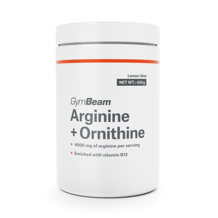 Arginín + Ornitín - GymBeam 420 g - citrón limetka
