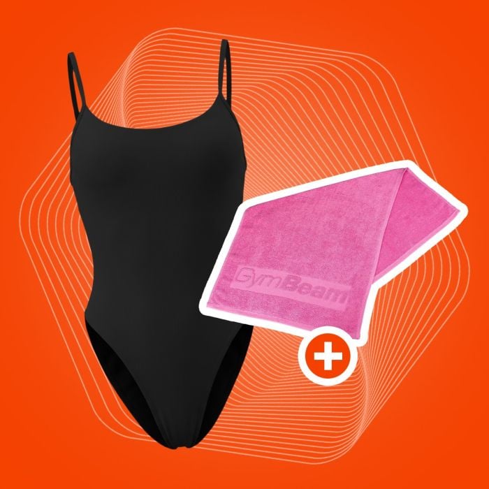 GymBeam Jednodielne plavky ARUBA Black  SS