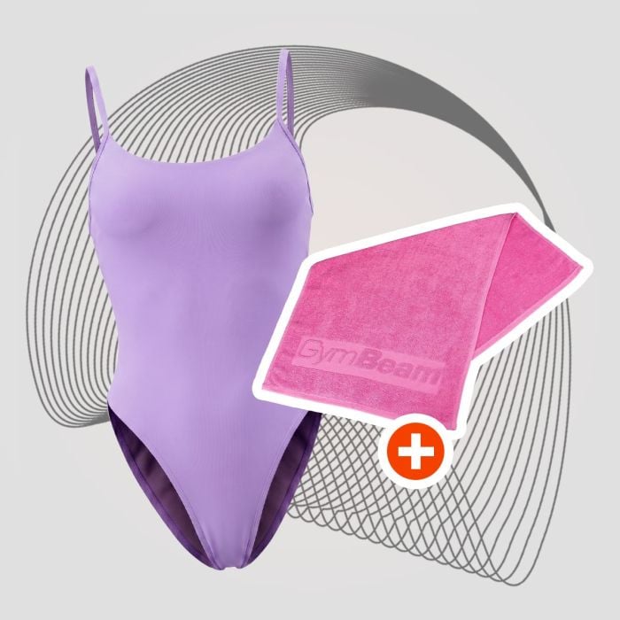 GymBeam Jednodielne plavky ARUBA Lilac  XSXS
