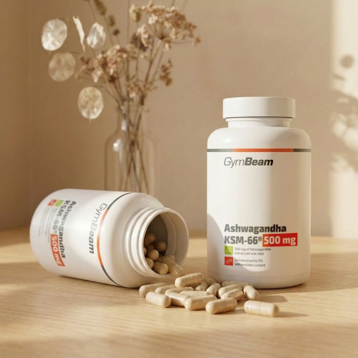 Ashwagandha KSM-66® 500mg - GymBeam 90 kaps.