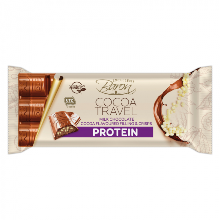 Proteínová mliečna čokoláda Cocoa travel - Baron