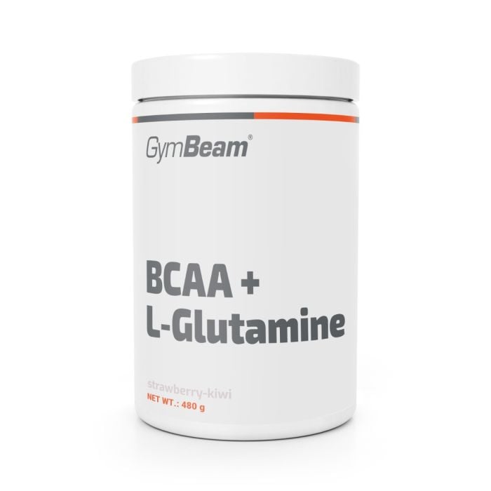 GymBeam BCAA + L-Glutamín jahoda kiwi