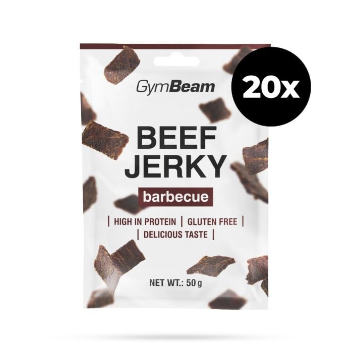 GymBeam Sušené mäso Beef Jerky barbecue