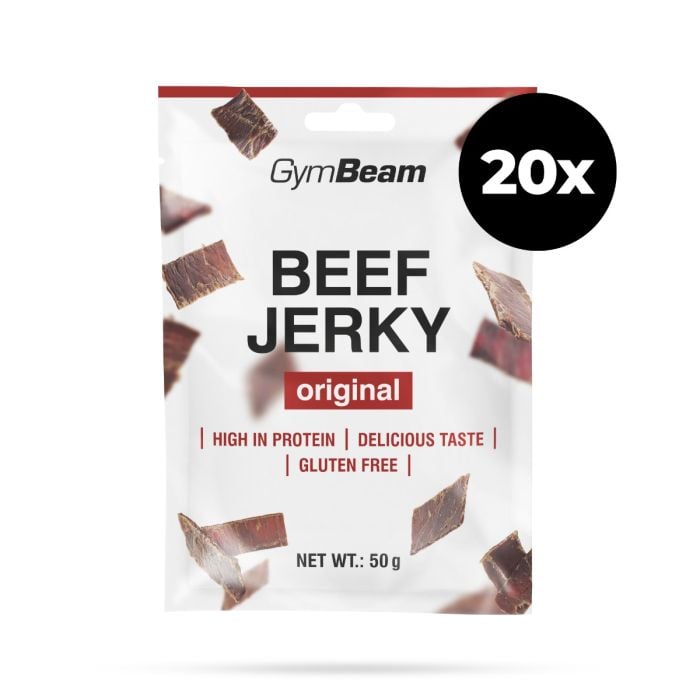Sušené mäso Beef Jerky - GymBeam 50 g - originál