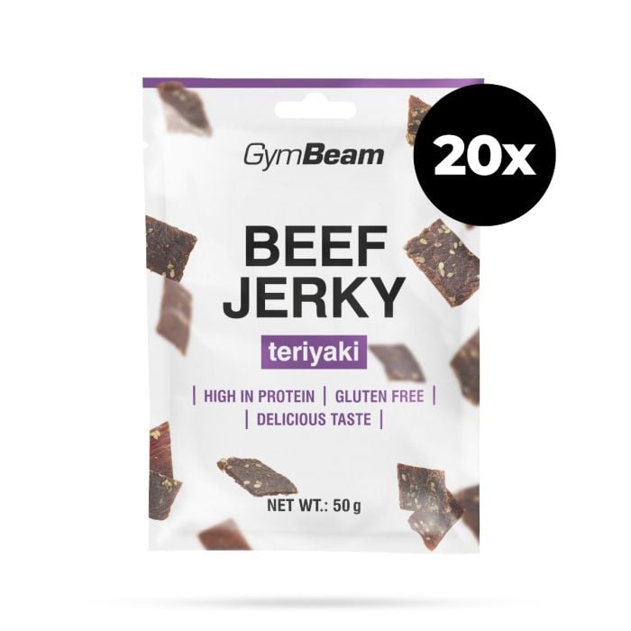 Sušené mäso Beef Jerky - GymBeam 50 g - originál
