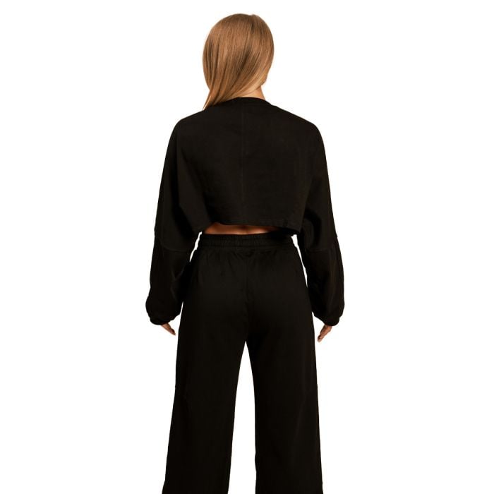 Dámska mikina Cropped Bliss Black - BeastPink S