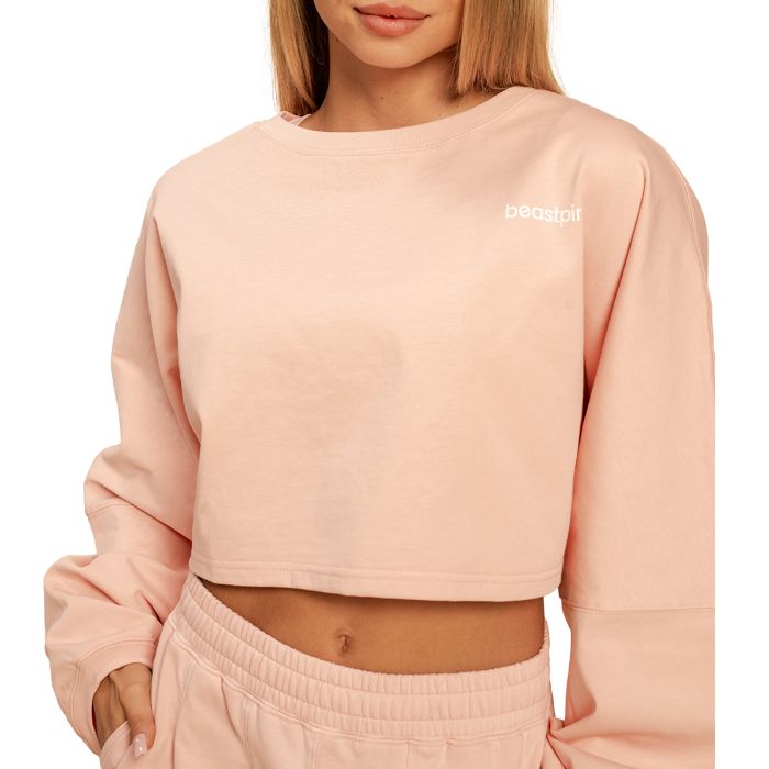 Dámska mikina Cropped Bliss Pink - BeastPink S