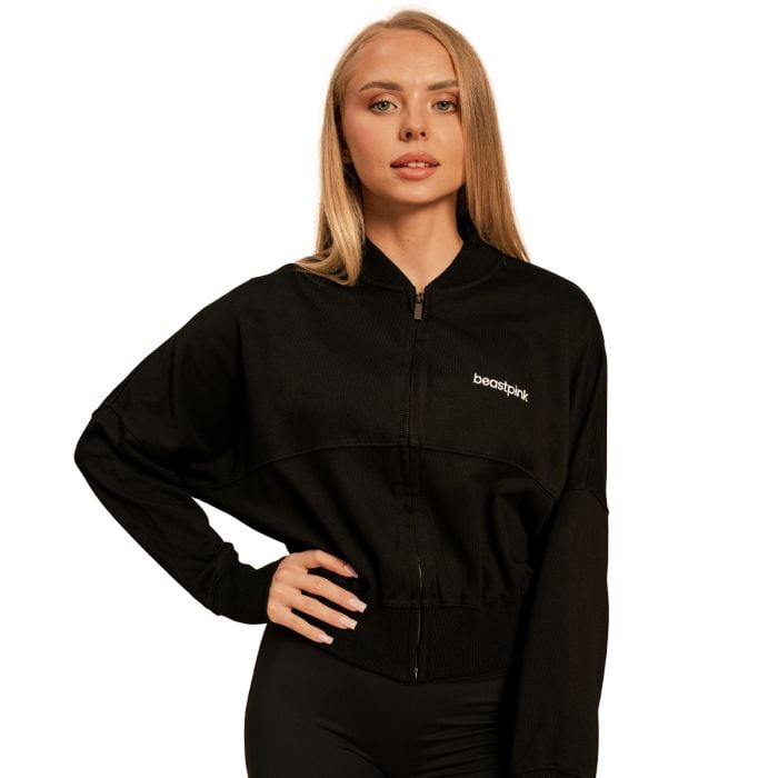 Dámska mikina Zip-Up Bliss Black - BeastPink M
