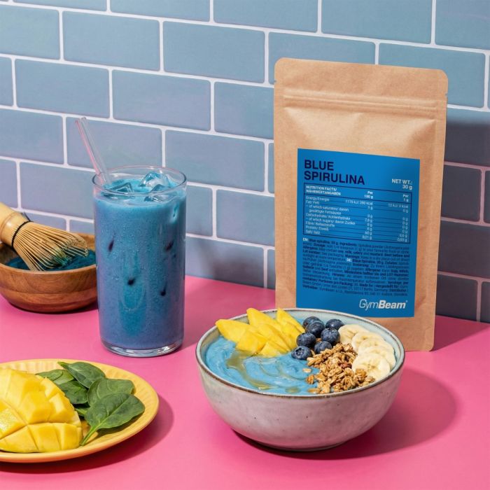 Modrá spirulina - GymBeam 30 g