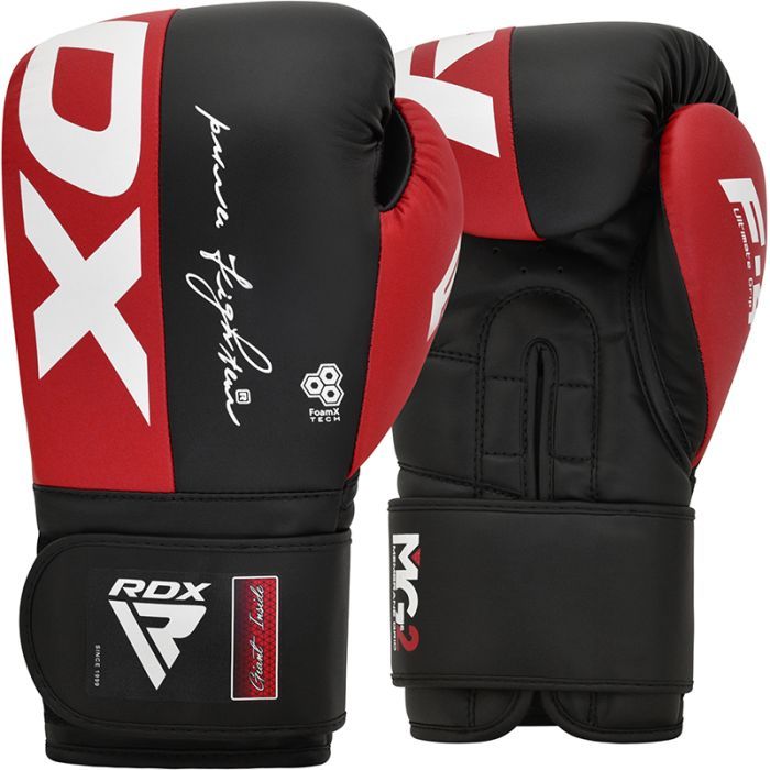 E-shop RDX Boxerské rukavice F4 HOOK & LOOP Red 12 OZ