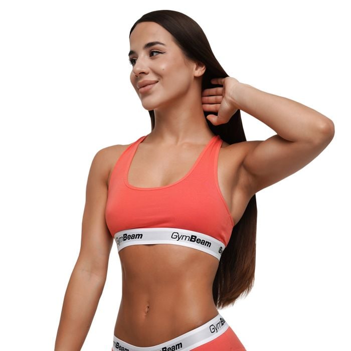 Podprsenka Bralette Strawberry Red - GymBeam M