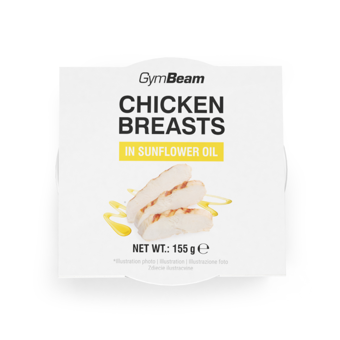 GymBeam Chicken breasts in sunflower oil 155 g