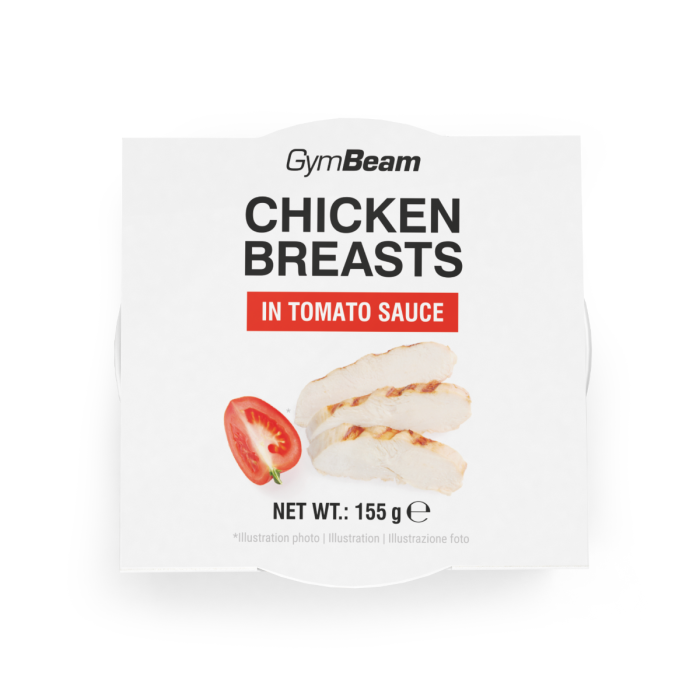 GymBeam Chicken breasts in tomato sauce 155 g