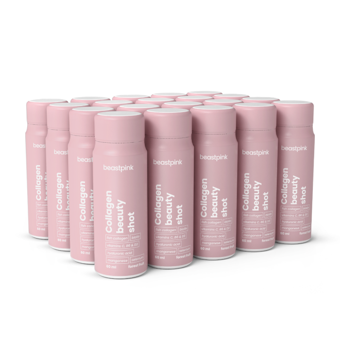 Collagen Beauty Shot - BeastPink 60 ml - lesné ovocie