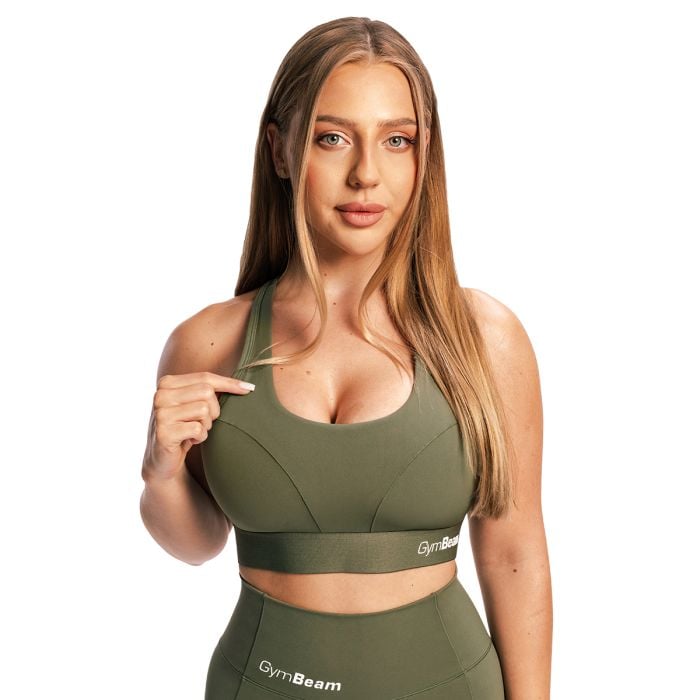 Športová podprsenka Combat Olive Grey - GymBeam M