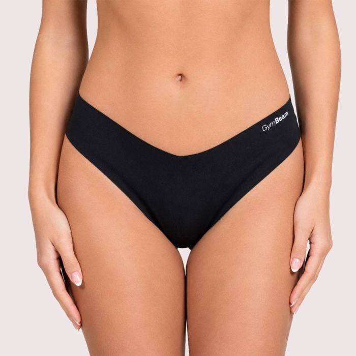 GymBeam Bezšvové nohavičky Comfy 3Pack Black  M