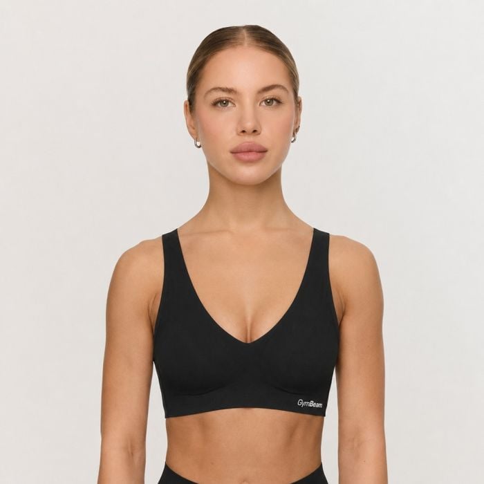 GymBeam Bezšvová podprsenka Comfy Black  XL