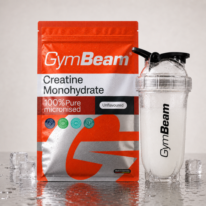 100 % Kreatín monohydrát - GymBeam 500 g - bez príchute - 01