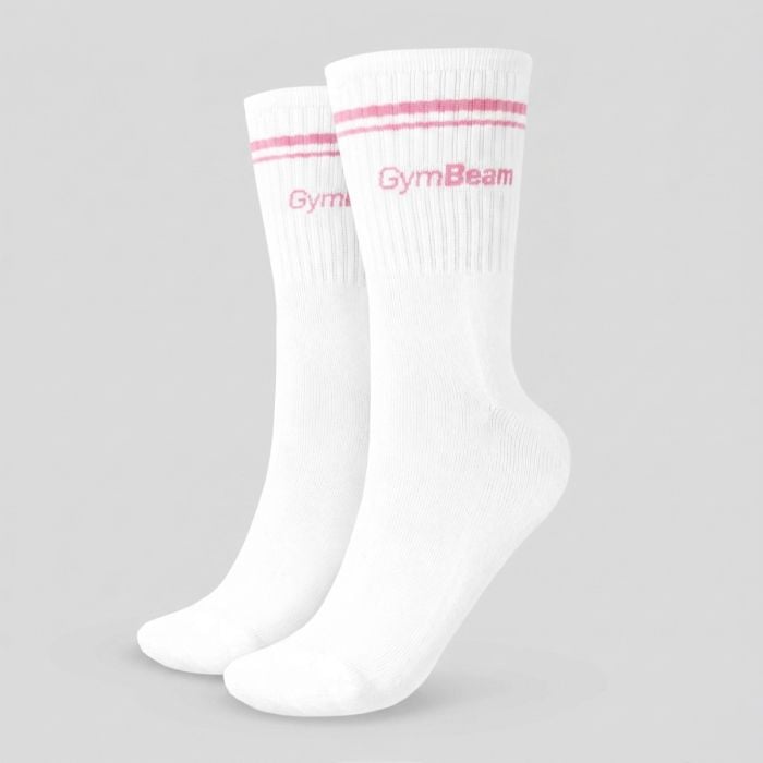 GymBeam Ponožky Crew Pink  L