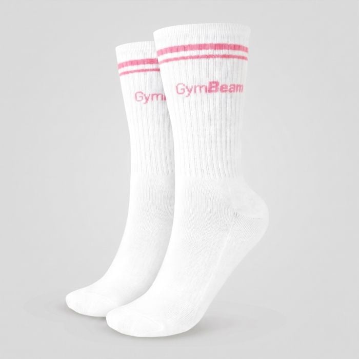 GymBeam Ponožky Crew Pink  M