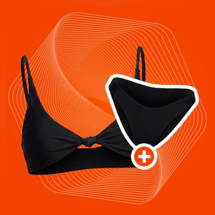 GymBeam Vrchný diel plaviek CURACAO Black  SS