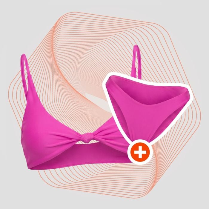 GymBeam Vrchný diel plaviek CURACAO Pink  XL