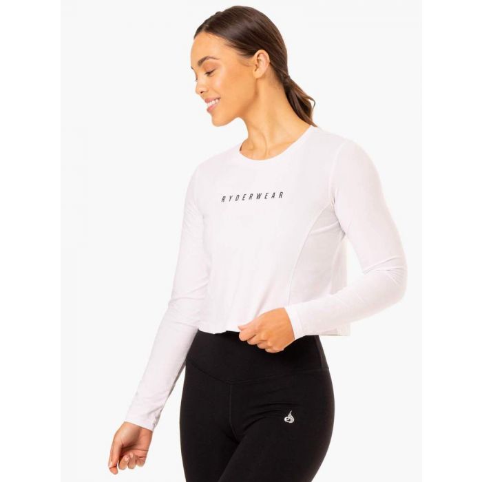 Dámske tričko Long Sleeve Top Foundation White - Ryderwear L