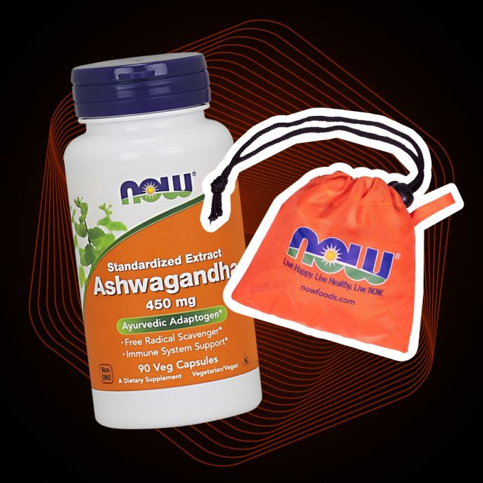 Now Ashwagandha - Vitánie snodárná extrakt 450 mg 90 rostlinných kapslí Obrázek