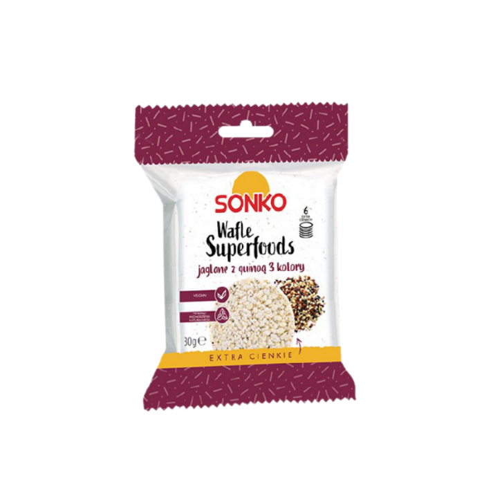 Millet superfoods cakes with quinoa 3-colour seeds - SONKO