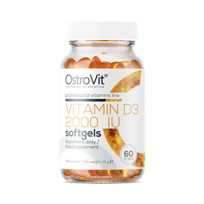 Vitamín D3 2000 IU softgels - OstroVit 