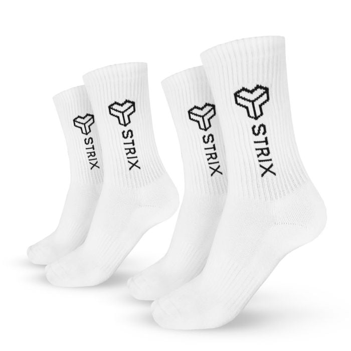 Ponožky Essential Crew 2Pack White - STRIX L