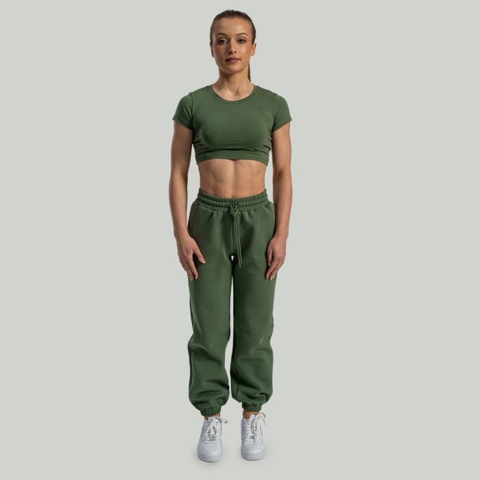 Dámske tričko Essential CropTop Cedar Green - STRIX S
