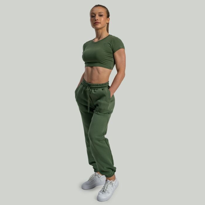 Dámske tričko Essential CropTop Cedar Green - STRIX S
