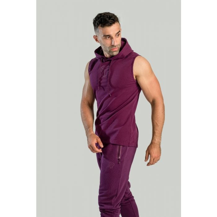 Tielko Essential Hoodie Tank Plum - STRIX XXL