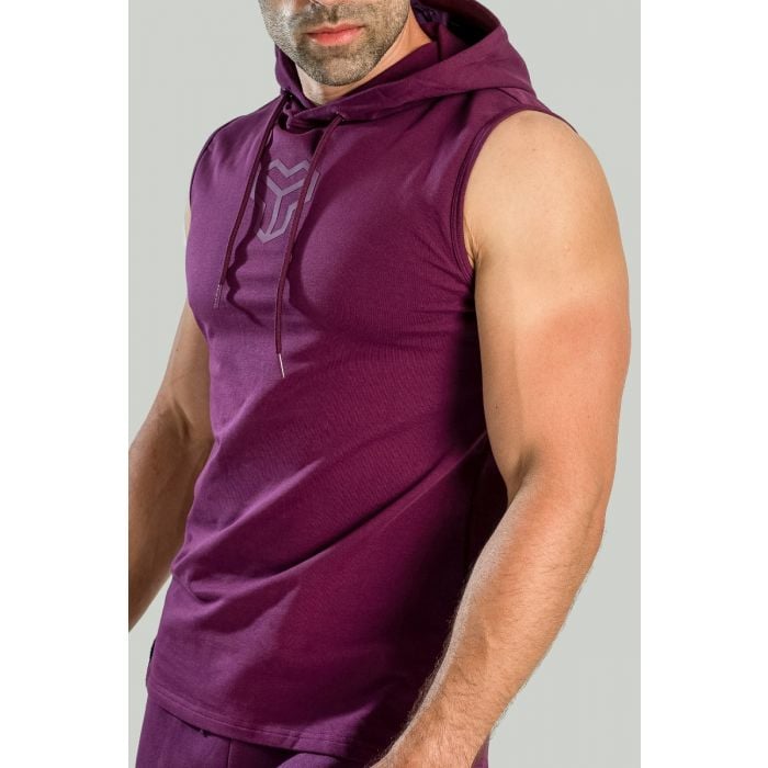Tielko Essential Hoodie Tank Plum - STRIX XXL