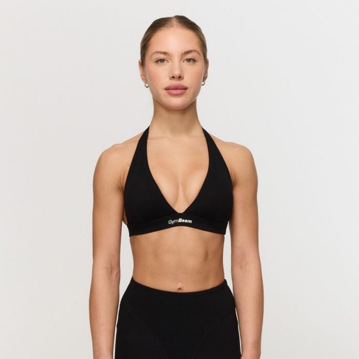 GymBeam Športová podprsenka Halter Fierce Black  XL
