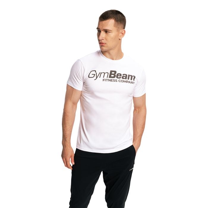 Tričko Fitness White - GymBeam XL