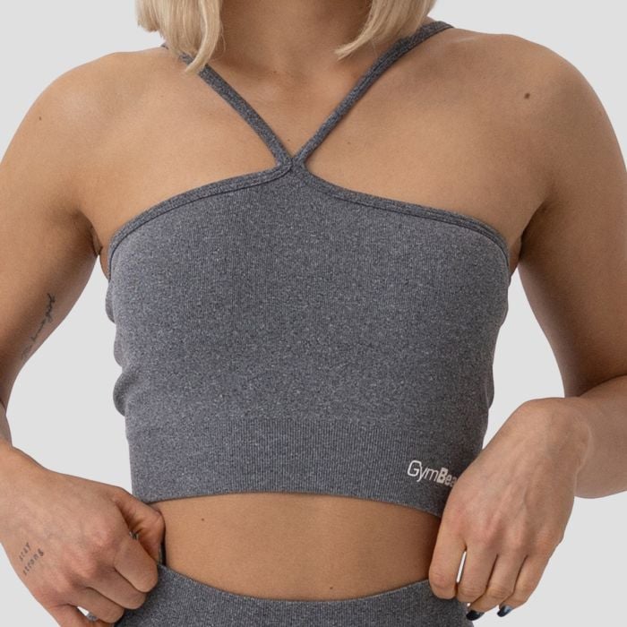 Športová podprsenka Halter FLO Grey - GymBeam L
