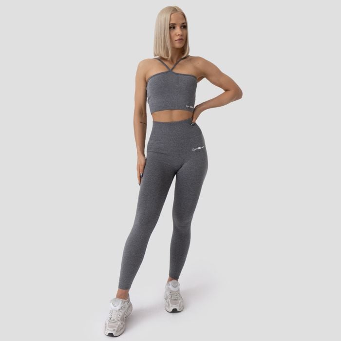 Športová podprsenka Halter FLO Grey - GymBeam L