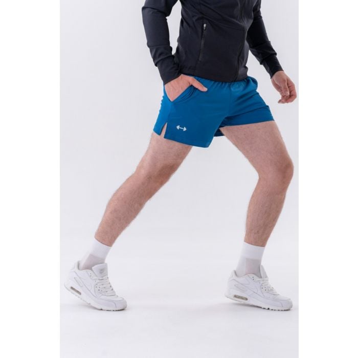 Funkčné rýchloschnúce šortky  “Airy” Blue - NEBBIA XXL