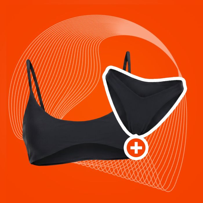 GymBeam Vrchný diel plaviek HAWAII Black  SS