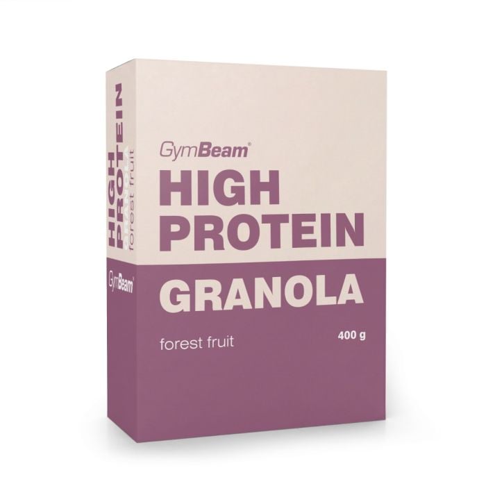 GymBeam Granola s vysokým obsahom proteínu lesné ovocie