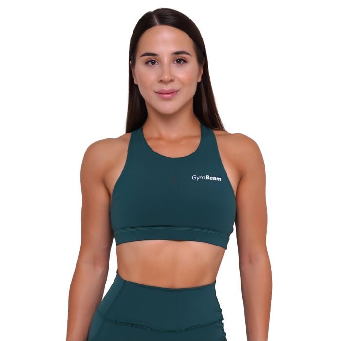 Športová podprsenka Ignite Dark Green - GymBeam S