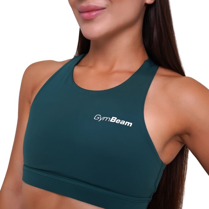 Športová podprsenka Ignite Dark Green - GymBeam S