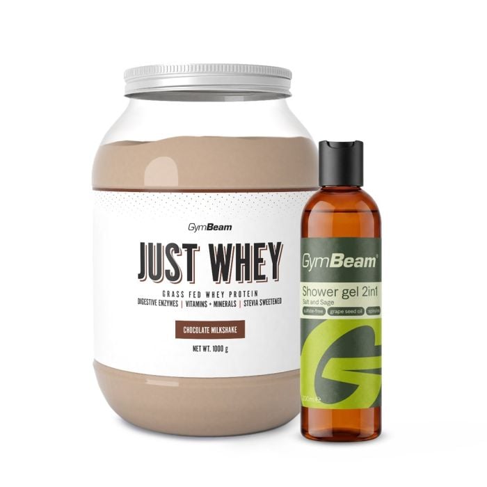 Just Whey Grass-Fed Protein – GymBeam 1000 g - čokoládový milkshake - 00