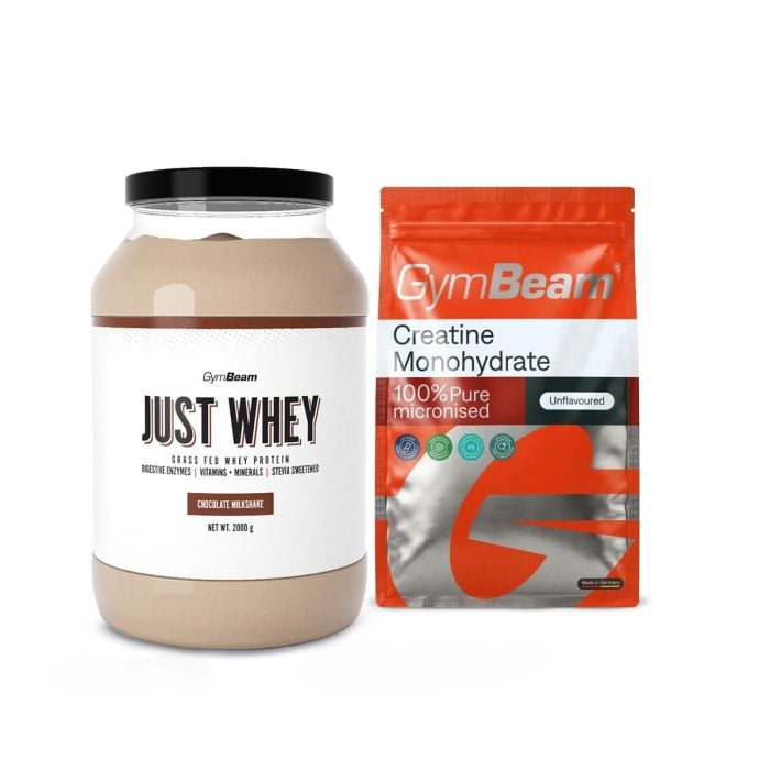Just Whey Grass-Fed Protein – GymBeam 1000 g - čokoládový milkshake - 00