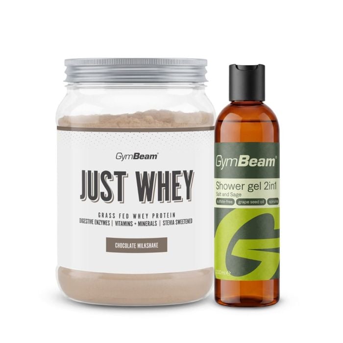 Just Whey Grass-Fed Protein – GymBeam 1000 g - čokoládový milkshake - 00