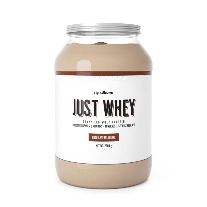 Just Whey Grass-Fed Proteín – GymBeam 1000 g - čokoládový milkshake - 00